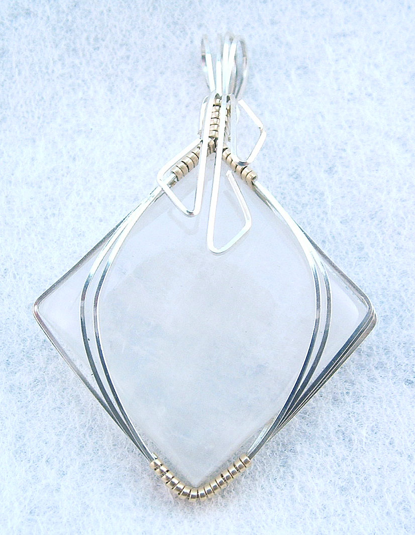 Moonstone pendant, handmade jewelry